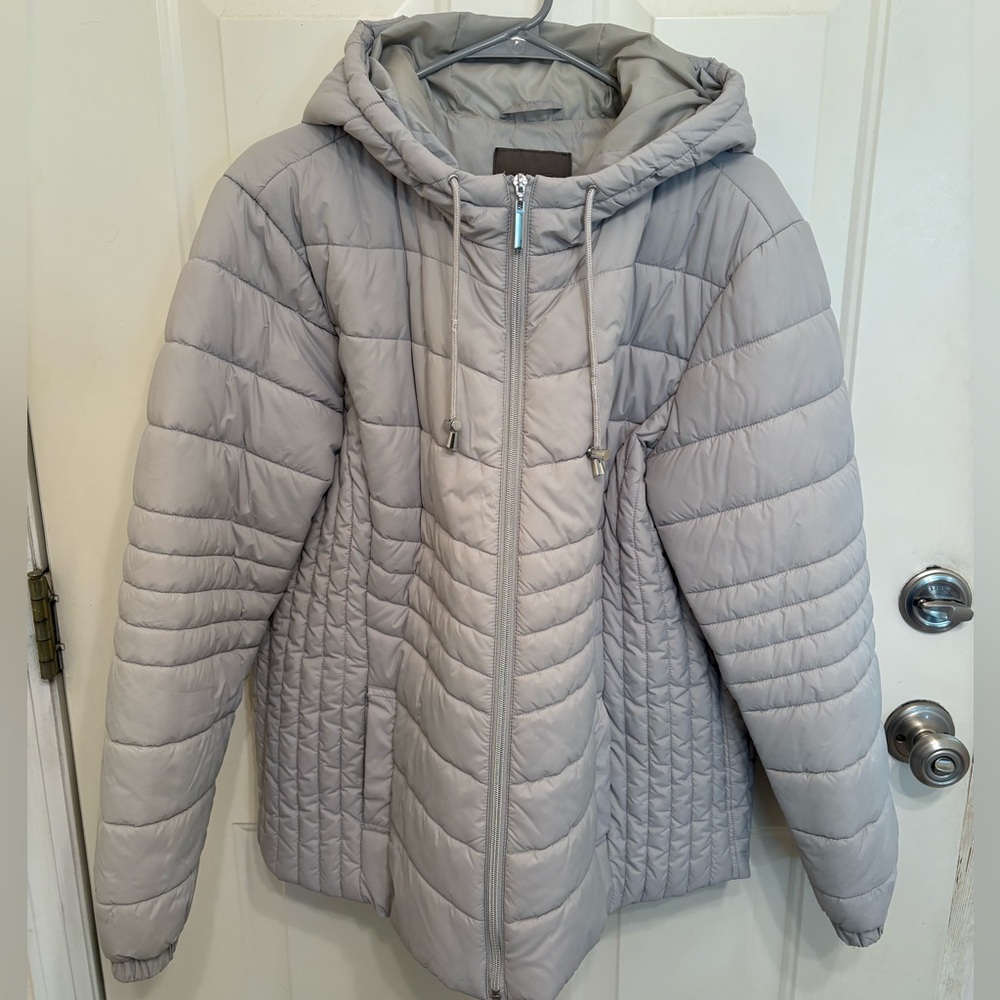 Maurices Light Gray Puffer Jacket XXL